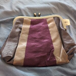 Elegant Purple and Gray Women's Clutch